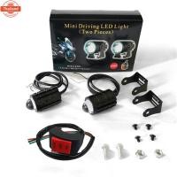 ราคา ไลท์มอเตอร์ไซค์ 2สี ไฟโปรเจคเตอร์ ไฟหน้ารถยนต์LED หลอดไฟ led และ hids ไฟสปอร์ตไลท์ออฟโรด ไฟท้าย ไฟสปอร์ต สว่างมาก 2 สเต็ (29439792335)