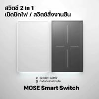 ราคา MOES แป้นสวิตช์ รุ่น Star Feather เปิดปิดไฟหรือเปิดปิดซีนในตัวเดียวกัน สั่งงานด้วยเสียง Google Home/Alexa (57961275002)