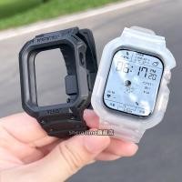 ราคา แฟชั่นสายซิลิโคนใส + เคสสําหรับ หัวเว่ย พอดี 3 พอดี 4 สมาร์ทวอทช์สายนาฬิกากีฬาแบบบูรณาการสําหรับนาฬิกา หัวเว่ย พอดี 3 สร้อยข้อมือข้อม (25736233451)