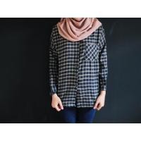 ราคา เสื้อเชิ้ตลายสก็อต สีกรม ครีม (3831527)