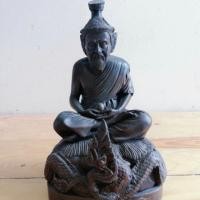 ราคา ฤาษีพญานาคราชเนื้อโลหะขนาดบูชา 5 นิ้ว ลป.บุญมี​วัดบ้านกลุ่มยโส​ หมายเลข003 ท่านเป็นพระผู้เรียบง่าย แต่เข้มขลัง (4518820782)