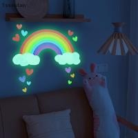 ราคา [TSST] Glow-in-the-dark Rainbow Cloud Love Wall Stier Glow-in-the-dark Living Room Stier Self-กาวตกแต่งผนังStier TAN (45459786224)
