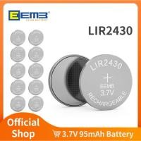 ราคา ถ่านชาร์จ CR2430 High capacity 40mAh Rechargeable Button Batteries 3.7v CR2430 LIR 2025 Coin Lithium Battery (42854380805)