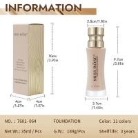 ราคา MISS ROSE35ml คอนซีลเลอร์ Liquid Foundation Moisturizing Lasting Brightening Light Thin Foundation ครีมเอวเล็ก NYRR (51410175309)