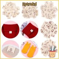 ราคา EPTRO 50 ชิ้นผ้าป้ายเสื้อผ้า DIY ทอถักอุปกรณ์การ์ตูนแมวแท็กเสื้อผ้า (45661705262)