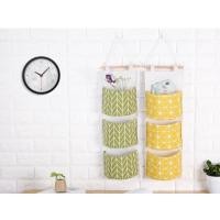 ราคา #TH21 Hanging storage bag กระเป๋าแขวนผนัง ตะกร้าเก็บของติดผนัง ถุงเก็บของ ที่เก็บของแบบแขวน 3ช่อง (9797792440)