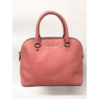 ราคา กระเป๋ามือสอง ของแท้ MICHAEL KORS สีชมพู หนัง Saffiano ขนาด 11 นิ้ว พร้อมส่ง (14094066471)