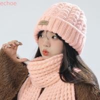 ราคา ECHOEDGE 2 ชิ้นคอยามหมวกชุด,สไตล์เกาหลีตุ๊กตาถักหมวกผ้าพันคอ,แฟชั่น Thicken Simple Windproof ผ้าพันคออบอุ่นฤดูหนาวฤดูใบไม้ร่วง (56011524504)