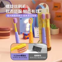 ราคา [พร้อมสต็อก] เด็กชีสแปรงสีฟัน2ชิ้นเกลียวผ้าไหมกันลื่นจับขนแปรงนุ่มพรีเมี่ยมแปรงสีฟันเด็ก6ถึง12ปี WJG (56708478597)