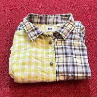 ราคา เสื้อเชิ้ตลายสก็อต แขนยาวเก๋ๆ มือสอง (24675125838)