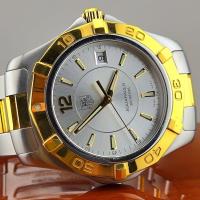ราคา Tag Heuer Aquaracer 300M Silver Dial Two Tone Ref.WAF1120.BB0807 (55857196403)