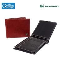 ราคา POLO WORLD Genuine Leather Wallet AL-10705 กระเป๋าสตางค์โปโลเวิล์ด ผู้ชาย สุภาพบุรุษ หนังแท้ (16442212426)