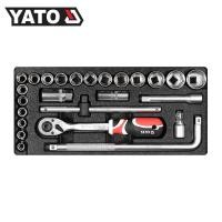 ราคา (มีใบกำกับภาษี) YATO YT-12671 ชุดบล็อก 1/2" 25 ตัวชุด (6283559790)