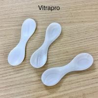 ราคา ช้อนหอยขาวสองด้านช้อนแม่มุกสําหรับโยเกิร์ตไข่ปลาแซลมอนปลาสเตอร์เจียน 9x2.5ซม (49210667192)