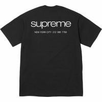 ราคา ใหม่พร้อมส่ง ของแท้ เสื้อยืดSupreme NYC black tee (24857524215)