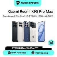 ราคา Xiaomi Redmi K90 Pro Max | Snapdragon 8 Elite Gen 5 (3 nm) | 6.9" 120Hz 1200 x 2608 pixels | 7560 mAh 100W wired (48900223458)