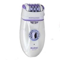 ราคา Kemei KM-2668 เครื่องถอนขนและโกนขนไร้สาย 2 in 1 หัวหมุนได้พร้อมยางนวด LED แสงส่องสว่าง - สีม่วง/ขาว (29458984290)