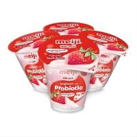 ราคา เมจิ โยเกิร์ตสตรอเบอร์รี่ Meiji Yoghurt Strawberry 135g. Pack4 (46209560103)