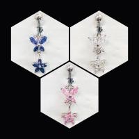 ราคา จิวสะดือ สีเงิน งานพรีเมี่ยม  ประดับด้วยคริสตัลแท้ ขนาดก้าน 1.6 mm ความยาวทั้งหมด 4 cm งานเกาหลี ( สินค้าจริงสวยงามมาก ) (3934808735)
