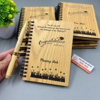 ราคา ของขวัญรับปริญญาที่สวยงาม มีความหมาย สมุดเกสต์ฤดูร้อน - สมุดบันทึก สมุดปกไม้สลักชื่อเลเซอร์ อัพออนขออุปกรณ์เสริมสวยๆ (55909363282)
