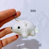 ราคา พวงกุญแจ ตุ๊กตา หมี จิ๋ว หมีขาว หมีขั้วโลก polar bear ‍❄️ a show dimple (43300516571)