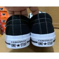 ราคา CONVERSE ONE STAR OX BLACK WHITE ผ้าใบสำหรับผู้ชายผู้หญิง รองเท้า free shipping (25353703406)