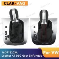 ราคา 16D713203หนัง AT DSG เกียร์ Shift Knob Lever ฝาครอบสีดําหรือสีแดงเย็บสาย OEM สําหรับ VW Golf 6 MK6 GI Jetta MK6 GLI (48458530142)