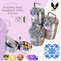 ราคา [CAP OWL]ผู้ให้บริการทิฟฟานี่หุ้มฉนวนสแตนเลส/TIFFIN DEK DUA MANGKUK TINKAT/LUNCH BOX/DOUBLE LAYER FOOD CARRIER (41630776770)