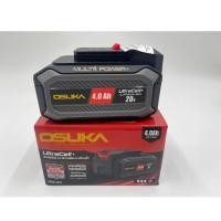 ราคา OSUKA แบตเตอรี่ รุ่นใหม่ 20V 4.0Ah ก้อนใหญ่ มีปุ่มกดเช็คสถานะแบต สามารถใช้กับเครื่องมือแบต OSUKA ทุกรุ่น (26354900165)