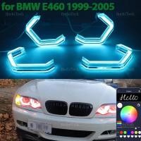 ราคา RGB Multi-สี App Control M4 สไตล์ LED ไฟหน้า Angel Eyes หลอดไฟแหวนสําหรับ BMW 3 Series E46 ซีดาน 1999-2005 (54211095706)