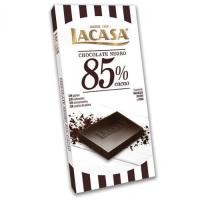 ราคา ลาคาซ่า ดาร์กช็อกโกแลตบาร์ 85% ขนาด 100 กรัม - 85% Dark Chocolate Bar 100g Lacasa brand (42460042429)
