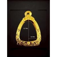 ราคา กรอบพระปิดตาทองยกซุ้ม งานหุ้มทองคำแท้ (19239706087)