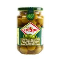 ราคา ครีสโป มะกอกเขียวไม่มีเมล็ดในน้ำเกลือ Crespo Pitted Green Olives 333g. (49410573412)