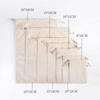ราคา 10pcs Cotton Bags Gift Drawstring Pouch Gift Box Packaging Bags Gift Linen Bags Jewelry Display Xmas Wedding Sack Burlap (52558390609)