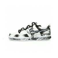 ราคา ♞,♘Nike Court Vision Low รองเท้าหนังกีฬาลำลอง "กราฟฟิตี้สีขาวและสีดำ"DH2987-011 TRD (41503932632)