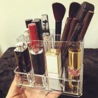 ราคา ถังเก็บแปรงแต่งหน้าที่ใส่แปรงแต่งหน้าที่ใส่ลิปสติกอายไลเนอร์โปร่งใสแต่งหน้าดินสอเขียนคิ้วแป้งแปรงกล่องเก็บปากกา (55009188672)