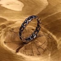 ราคา แหวนเงินแท้ ลายเลส วงเล็ก Sterling Silver 925 NSRG2300 (14628251652)