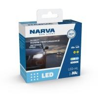 ราคา NARVA หลอดไฟหน้ารถยนต์ ขั้ว H1,H3,H4,H7,H11,HB3/HB4,HIR2,H8/11/16 +150% LED 6000K (12V และ 24V) แถมฟรี LED T10 -6000K (9386218651)