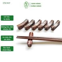 ราคา ชุดที่วางตะเกียบไม้พะยูง Super Clean, Health-Safe สีขาวลายทาง (CTL741-5) (42480949295)