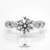 ราคา แหวนเพชร Elegant Solitaire Diamond Ring (28402052083)