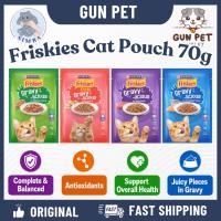 ราคา PURINA FRISKIES Pouch 70g Gravy Chicken Tuna Adult Wet Cat Food ลูกแมว Makan Basah Kucing (55860343557)