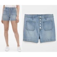 ราคา GAP high rise button Denim Shorts / กางเกงยีนส์ขาสั้นผู้หญิง GAP ดั้งเดิม (11844585214)