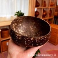 ราคา 1พีซี ชามกะลามะพร้าวธรรมชาติชามกะลามะพร้าวช้อนไม้ไหหลําเก่าชามมะพร้าวช้อนชุดชามสลัด (28626657431)