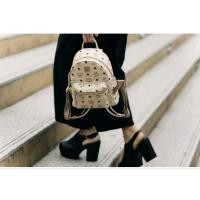 ราคา MCM Mini Stark Side Studs Backpack in Visetos Beige (17440046691)