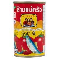 ราคา สามแม่ครัวปลาซาร์ดีนในซอสมะเขือเทศฝาดึง 155กรัม 3 Lady Cooks Sardine Sauce155G [หมายเลขบาร์โค้ด 8850153333058 ] (41780772708)