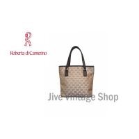 ราคา กระเป๋าถือใบเล็ก Roberta Di Camerino เป็นผ้าทอลาย ตัว R โลโก้ signature แบรนด์ น่ารัก ตะมุตะมิ มือสอง สภาพดี ตู้ญี่ปุ่น (29716563682)
