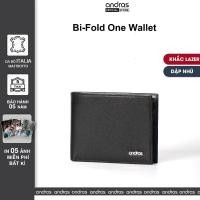 ราคา [ชื่อแกะสลัก] Mastrotto Bi-fold กระเป๋าสตางค์ผู้ชายหนังวัวแท้ 2 อันกะทัดรัด mini Andras กระเป๋าสตางค์ผู้ชายระดับไฮเอนด์ - V08 (57556513632)