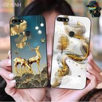 ราคา Huawei y7 prime 2018 / huawei y7 pro 2018 เคสโทรศัพท์แก้วพิมพ์ลายกวางนําโชค (41663510136)