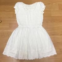 ราคา Snidel เดรสลูกไม้ปัก สีครีม แขนตุ๊กตา สวยมากๆคะ แบรนด์ญี่ปุ่น แท้ (2238400453)