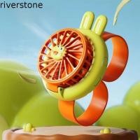 ราคา RIVERSTONE Mini Kids Wearable Fan, Handheld Mini Fan Soft Cartoon Watch Design Fan, Creative Watch Toy USB ชาร์จ 3 ความเร็วพัดลมนาฬิกาน่ารักกลางแจ้ง (56111622416)